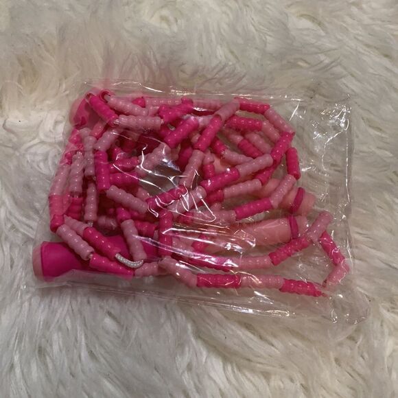 Skipping Ropes: one blue/one pink beaded jump ropes adjustable - Picture 2 of 5